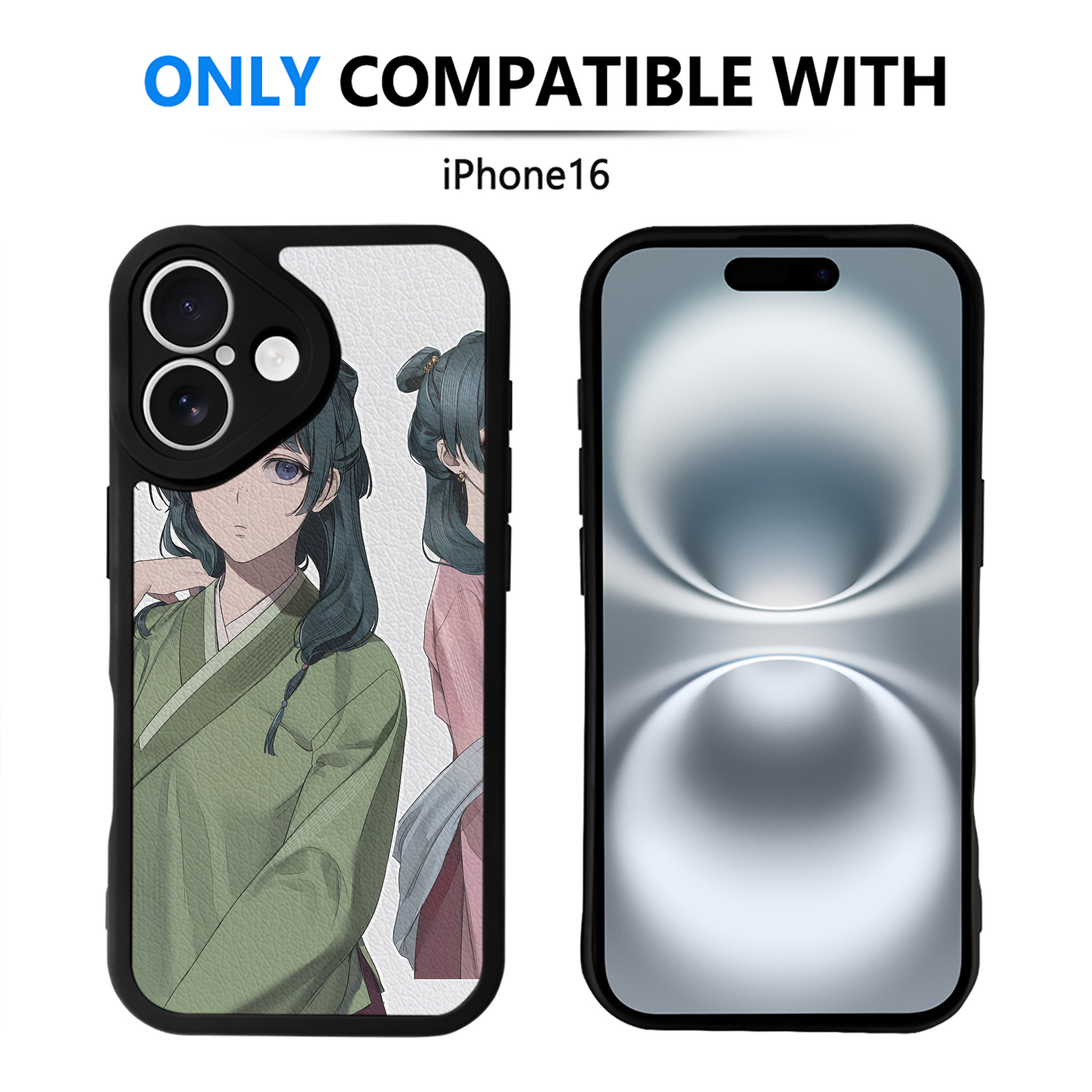 （画像用） 薬屋のひとりごと The Apothecary Diaries 【iPhone 16シリーズ対応】シリコンスマホケース（レザー調） 材質：シリコン